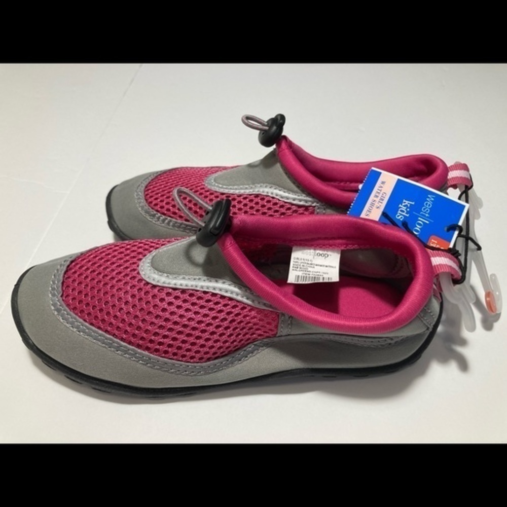 Kid's Water Shoes Hot Pink & Gray | Size 13/1 NWT summer beach small
